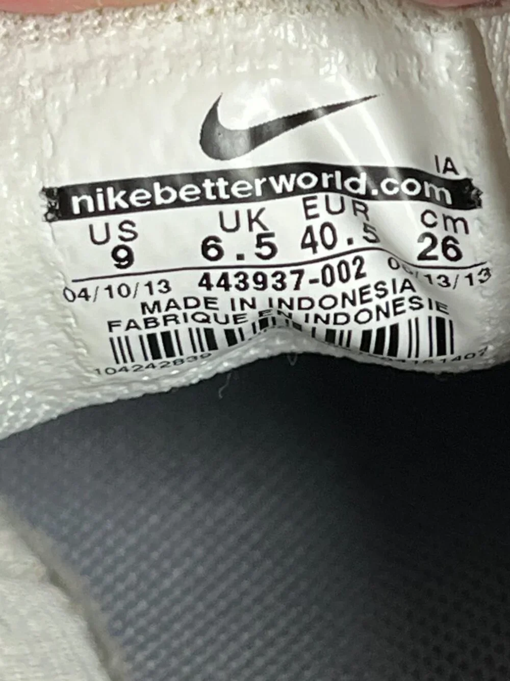 Nike Oceania NM Sneakers Blue Gray White Size 9
